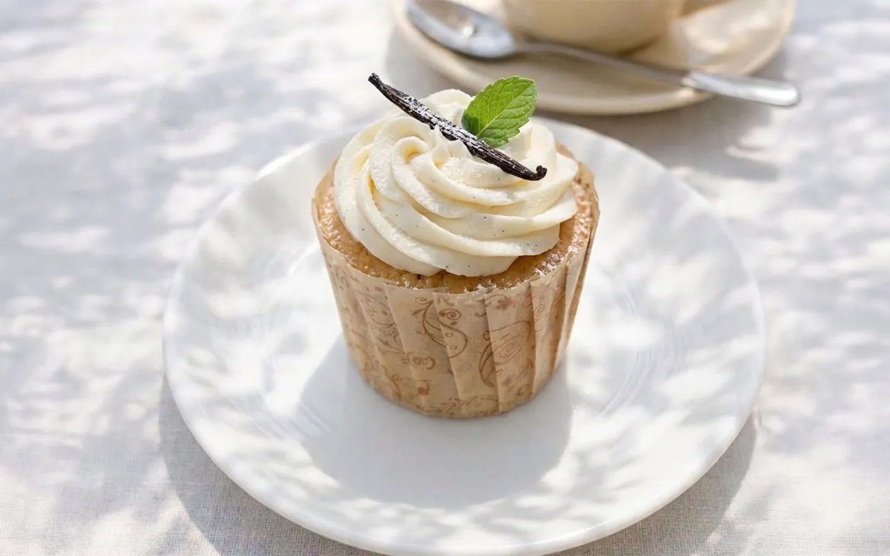 バニラ cupcake
